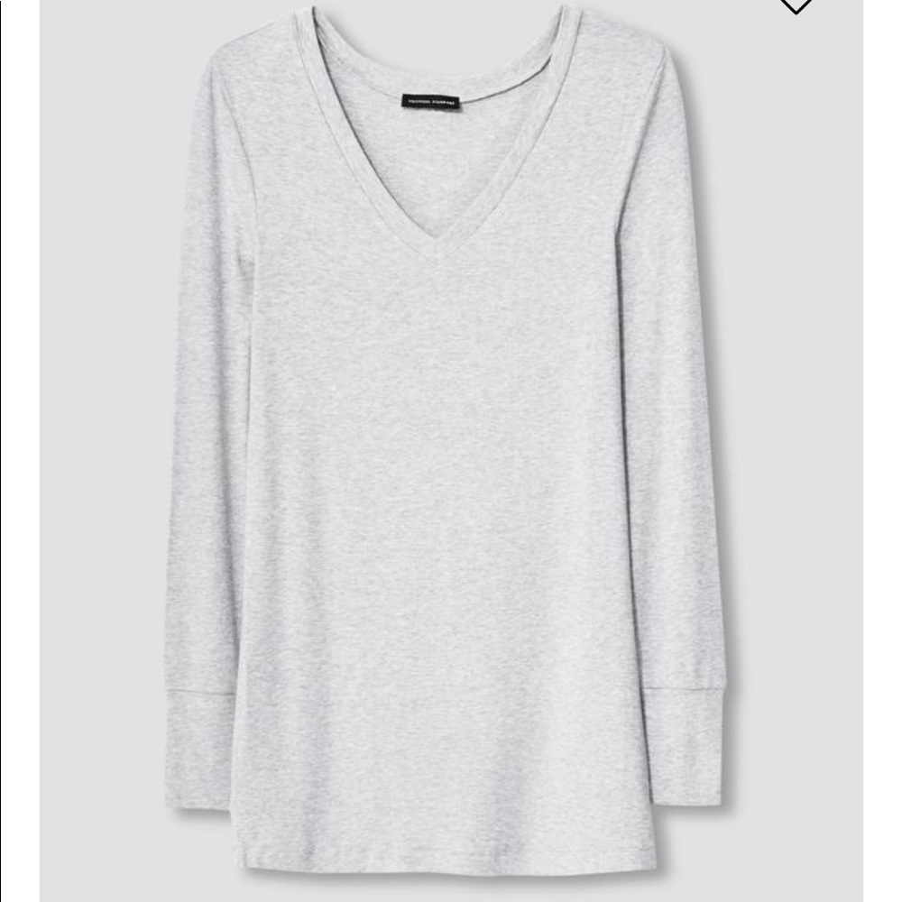 Universal Standard Long Sleeve V Neck Tee
